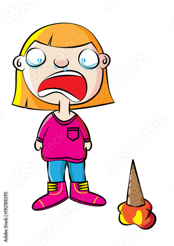 crying young girl