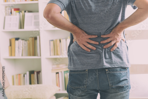Man suffering from low back pain