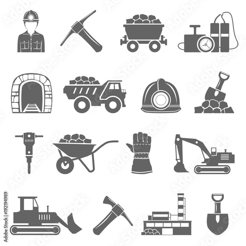 Black Icons - Mining