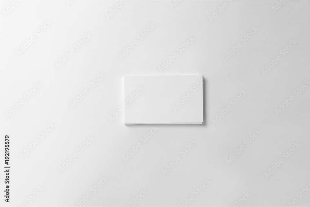 Mockup of business card on white background Mockup of business card on white background