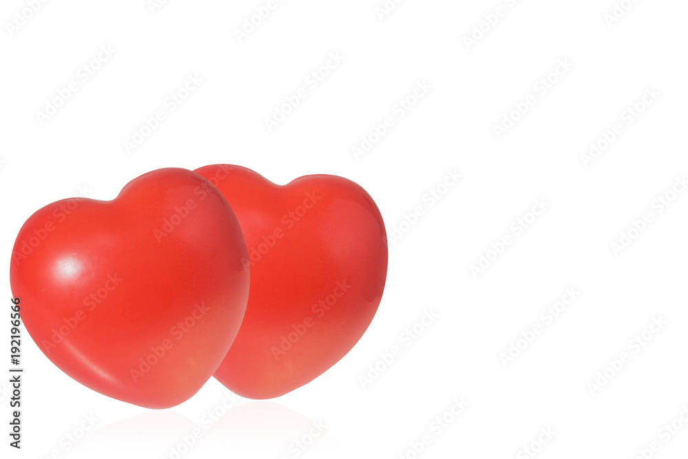 red heart isolated on white background.for Clipping Path. red heart isolated on white background.for Clipping Path.