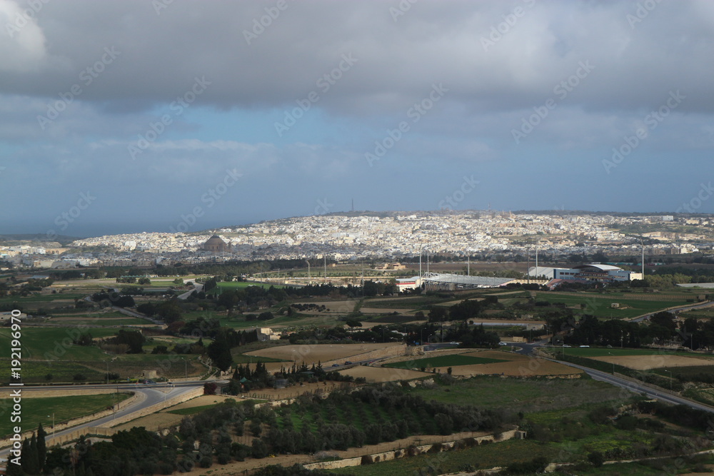 View to Malta from Mdina citadel