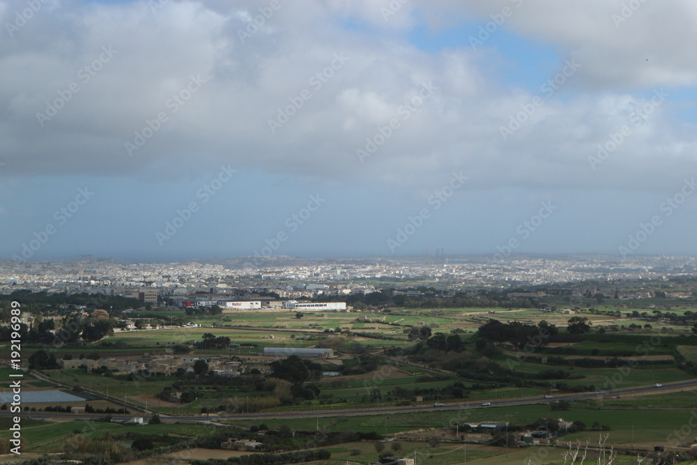 View to Malta from Mdina citadel