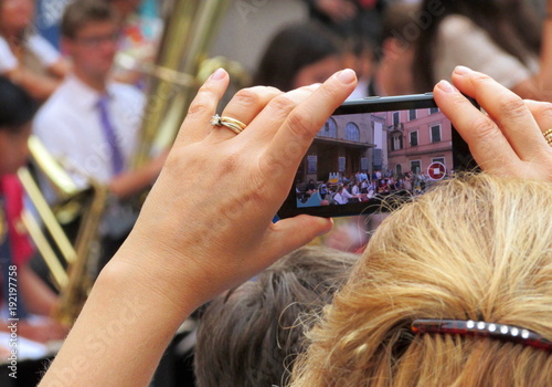 Fotografare il complesso del paese - festa