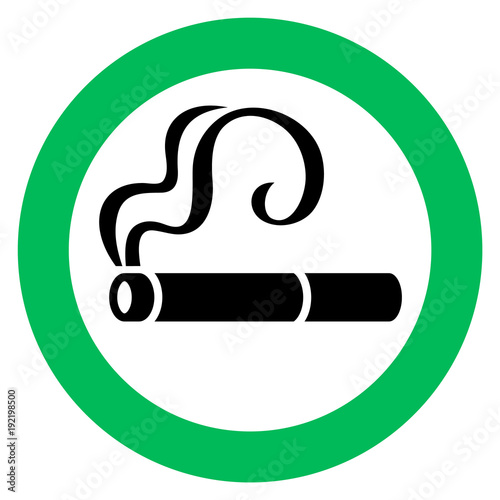 smoking area sign