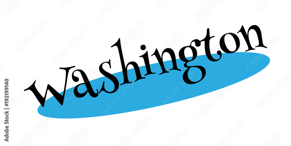 Fototapeta premium Washington rubber stamp. Grunge design with dust scratches. Effects can be easily removed for a clean, crisp look. Color is easily changed.