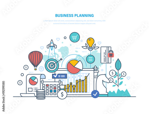 Business planning. Performance evaluation, organization, workflow control, time management.