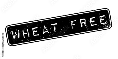 Wheat Free rubber stamp. Grunge design with dust scratches. Effects can be easily removed for a clean, crisp look. Color is easily changed.