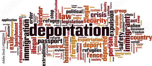 Deportation word cloud