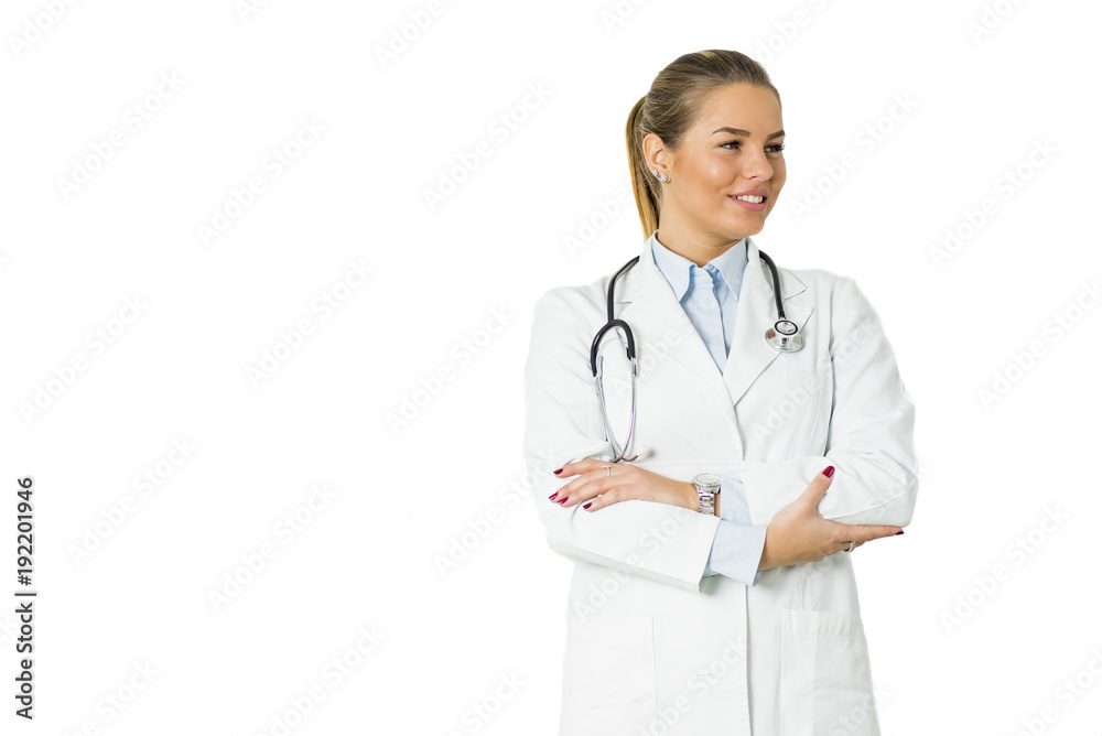 Portrait of female young doctor Portrait of female young doctor