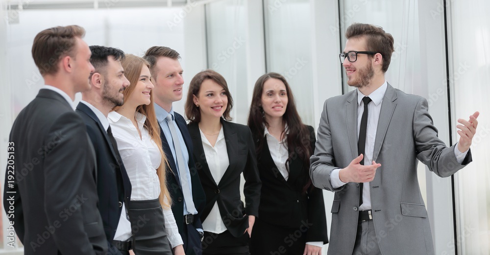 businessman conducts training with business team businessman conducts training with business team