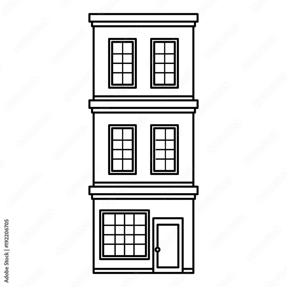 big building facade front vector illustration design big building facade front vector illustration design