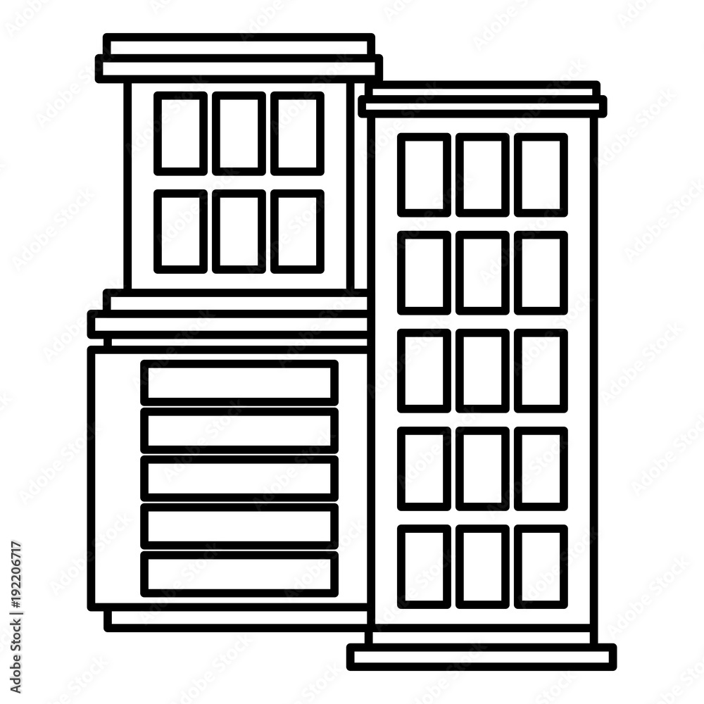 big buildings facade front vector illustration design big buildings facade front vector illustration design