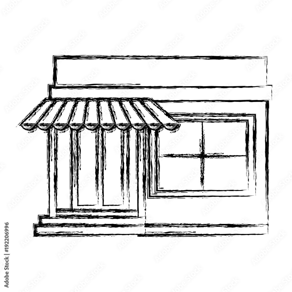 Fototapeta premium store building front icon vector illustration design