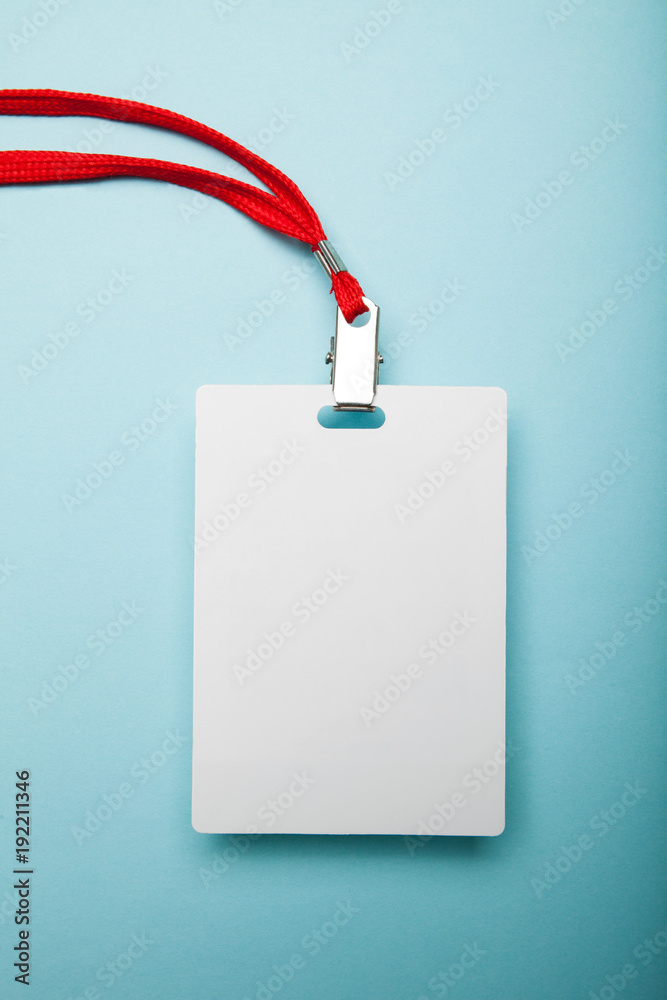 Mock up VIP ID Card Isolated on blue background. Mock up VIP ID Card Isolated on blue background.