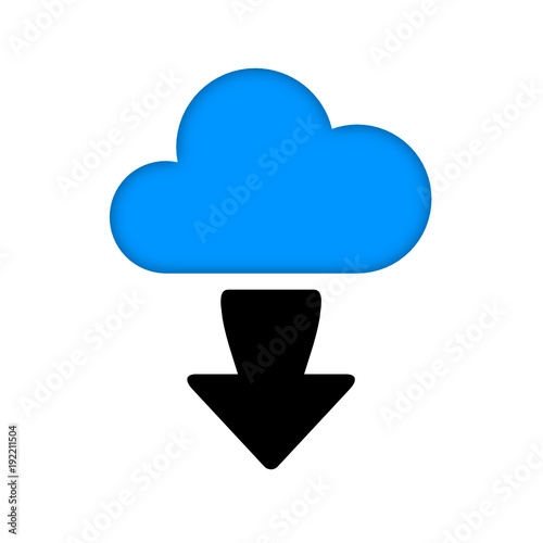 chmura pobierania ikona