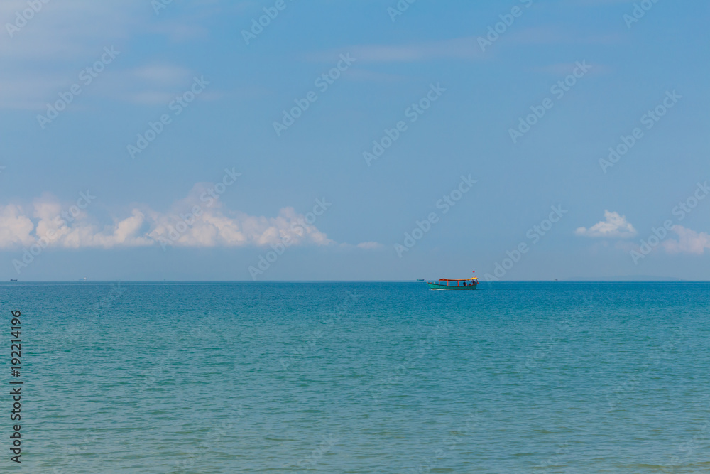 Boat at Otres Beach 2, Sihanoukville, Cambodia
