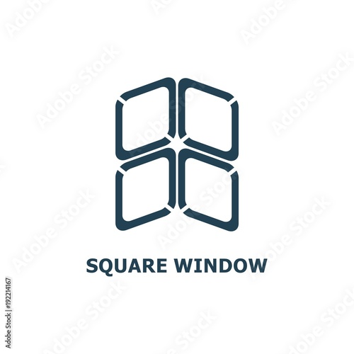 square window geometric logo