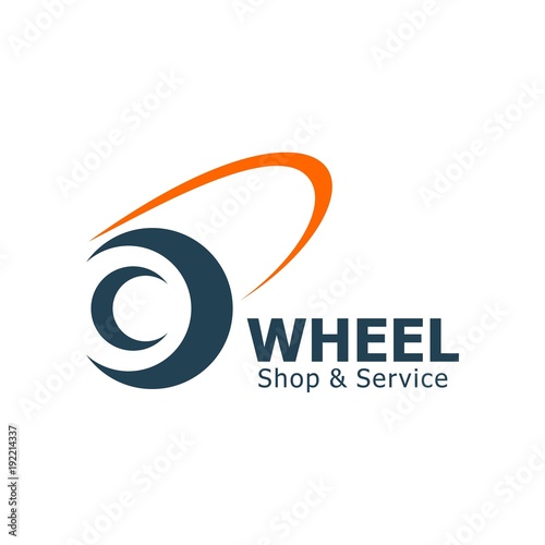 wheel shop and service logo