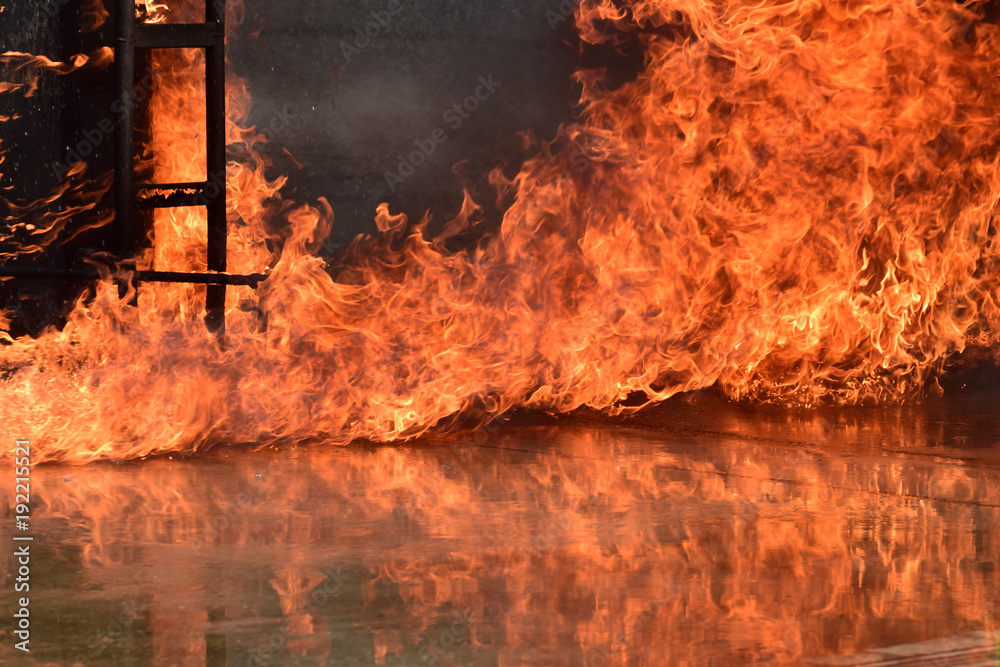 Fototapeta premium Fire industry close up. emergency response ,rescue , concept .