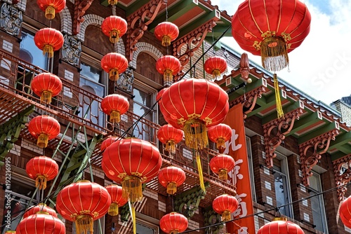 chinese lantern in china town San Francisco photo