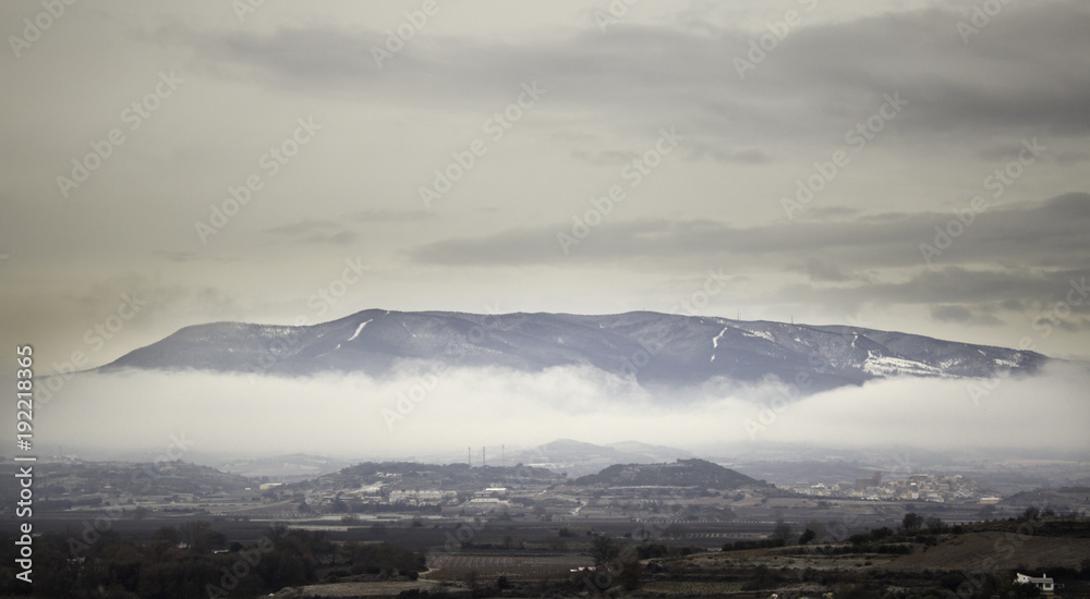 Fototapeta premium Mountains with fog