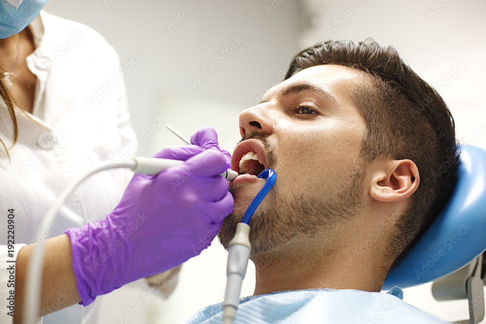 Young Man At The Dentist Young Man At The Dentist
