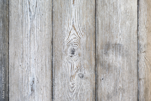 Vintage painted old wood planks with cracks, scratches and shabb