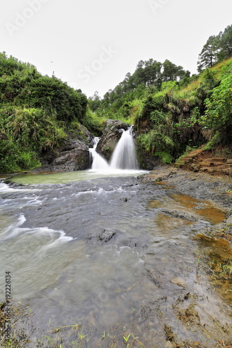 Bokong falls-two small waterfalls and basin in Sagada. Mountain province-Philippines. 0215