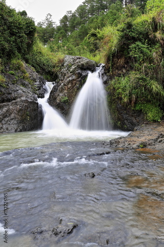 Bokong falls-two small waterfalls and basin in Sagada. Mountain province-Philippines. 0217