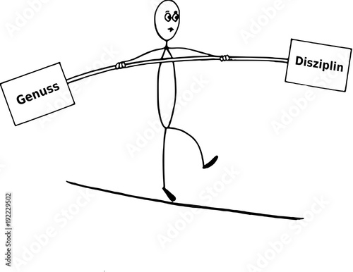 Balance zwischen Genuss und Disziplin, Diät