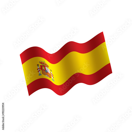 Free Download spain flag, vector illustration - GFXLoad