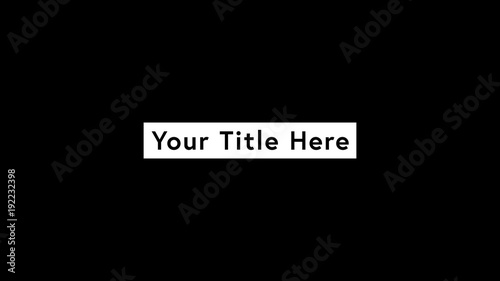 Rectangle Title Burst