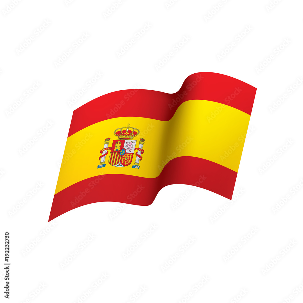 spain flag, vector illustration spain flag, vector illustration