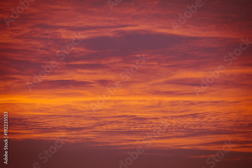 Red sunset sky. Beautiful sky. © А. Вильдтгрубе