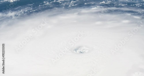 Hurricane Irma Spinning View From Space On its Way to Florida, 4K some elements furnished by NASA images photo