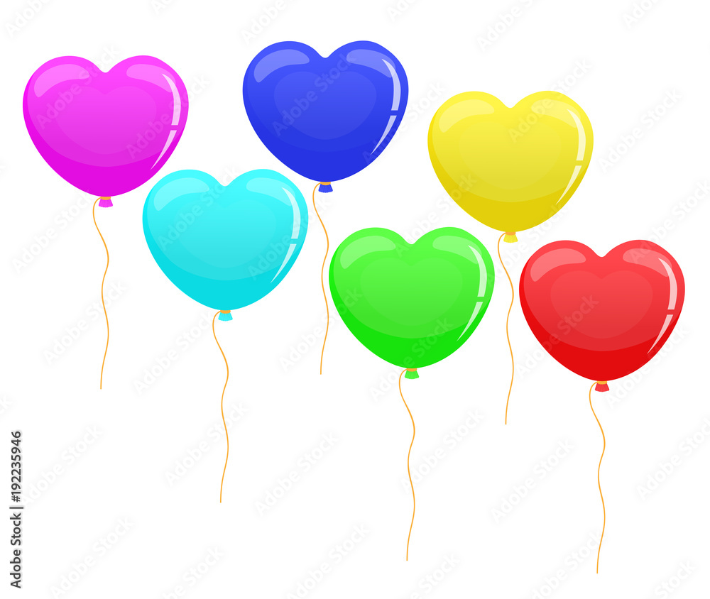 balloon heart set