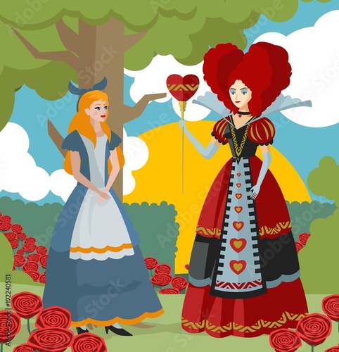 alice in wonderland classic tale queen of hearts