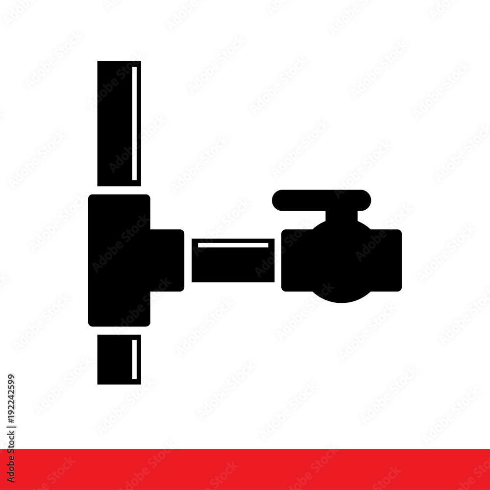 Polypropylene pipe faucet connection coupling icon Polypropylene pipe faucet connection coupling icon