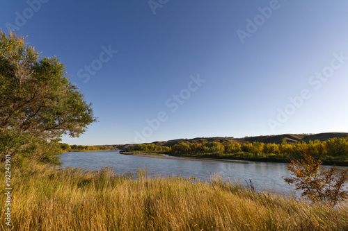 Fototapeta Naklejka Na Ścianę i Meble -  Summer landscape of a river valley