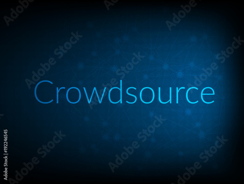 Crowdsource abstract Technology Backgound