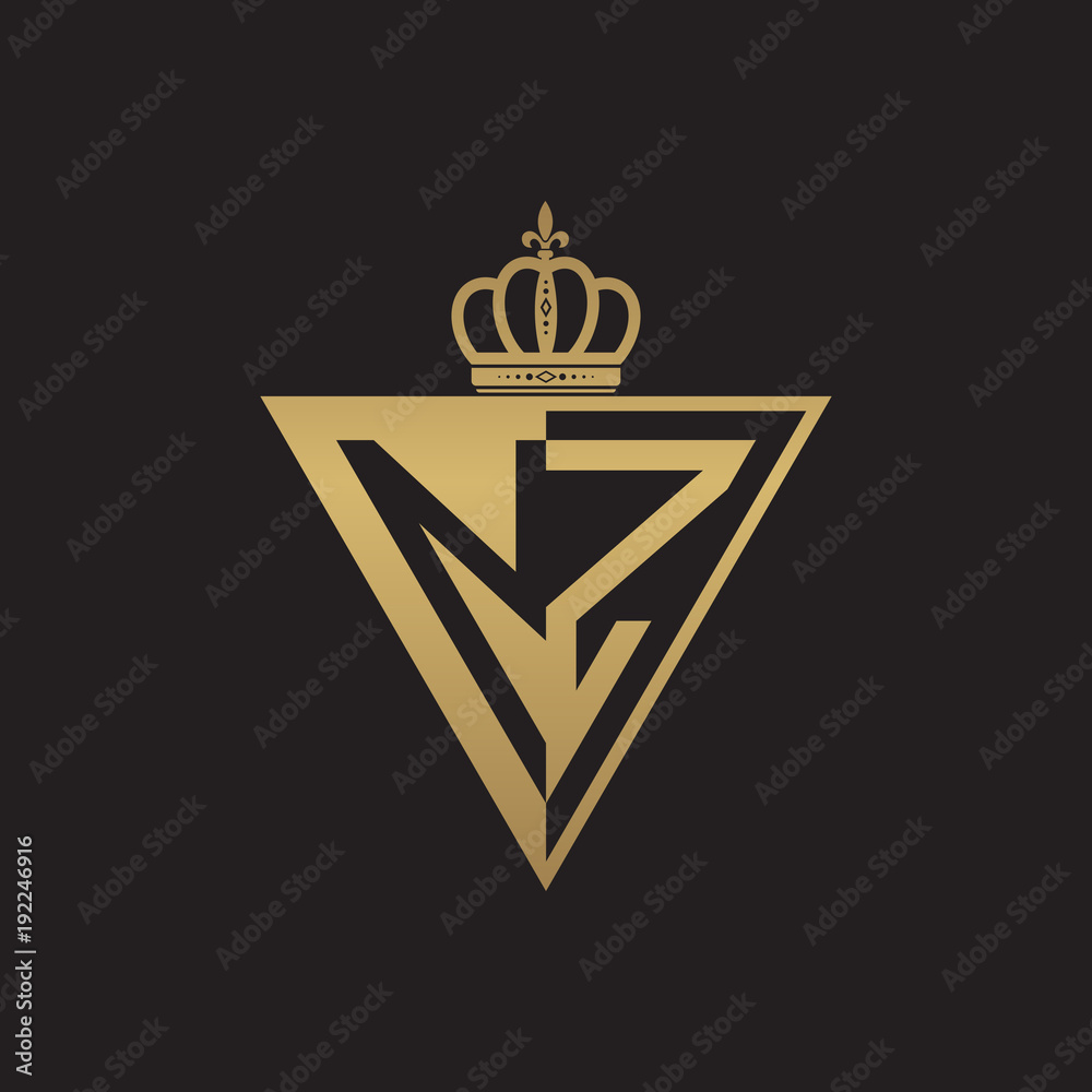 initial two letter half logo triangle gold initial two letter half logo triangle gold