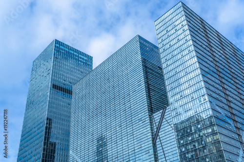 Wallpaper Mural Modern office building on a clear sky background. Torontodigital.ca