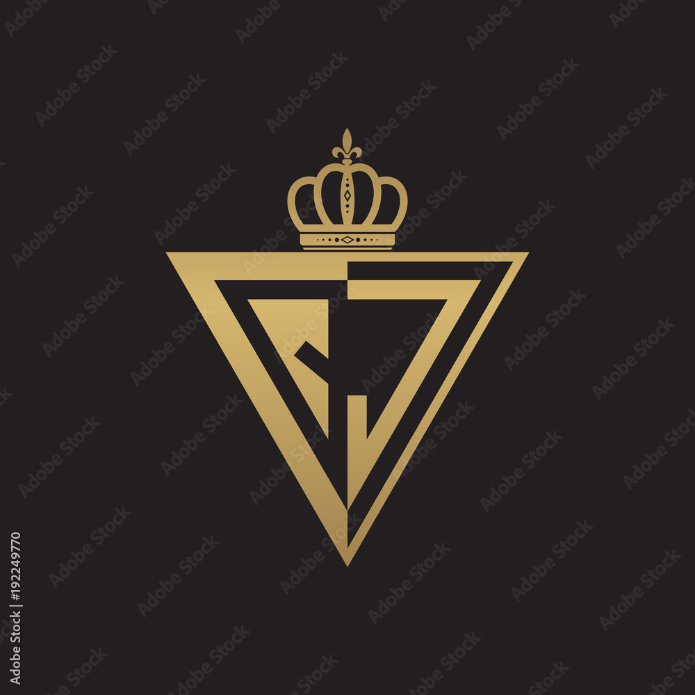 initial two letter half logo triangle gold initial two letter half logo triangle gold