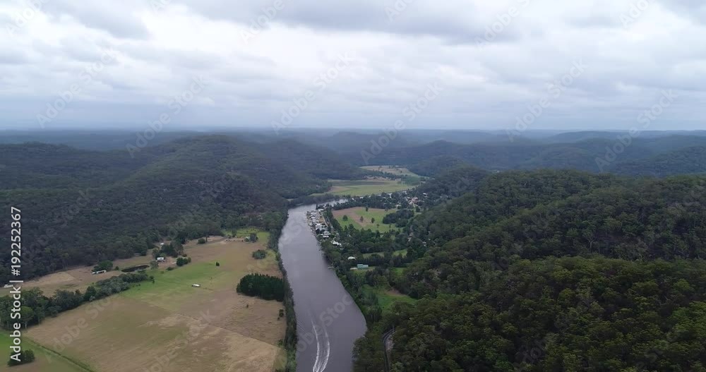Macdonald river streaming through remote national park north from Sydney entering Hawkesbury river near Wisemans ferry loop.
Macdonald river streaming through remote national park north from Sydney entering Hawkesbury river near Wisemans ferry loop.