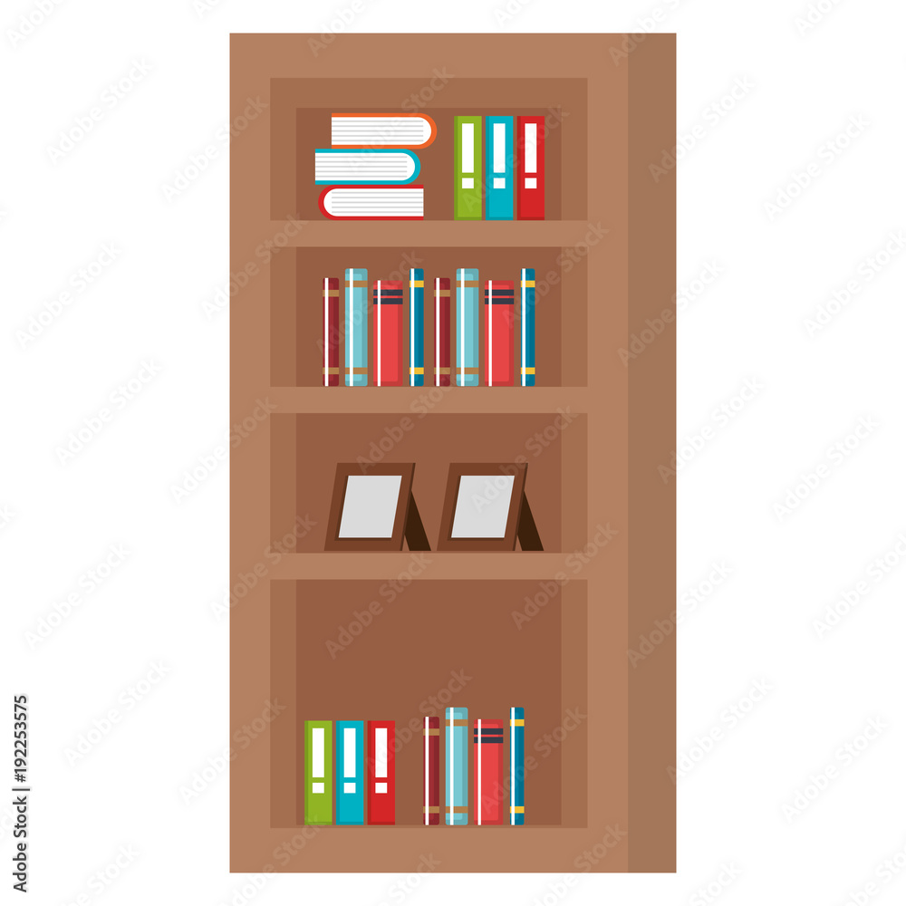 shelf with books icon vector illustration design shelf with books icon vector illustration design