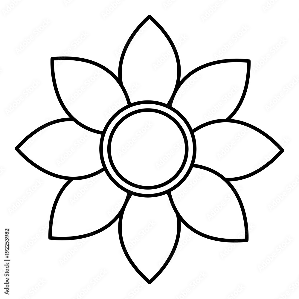 cute flower isolated icon vector illustration design cute flower isolated icon vector illustration design