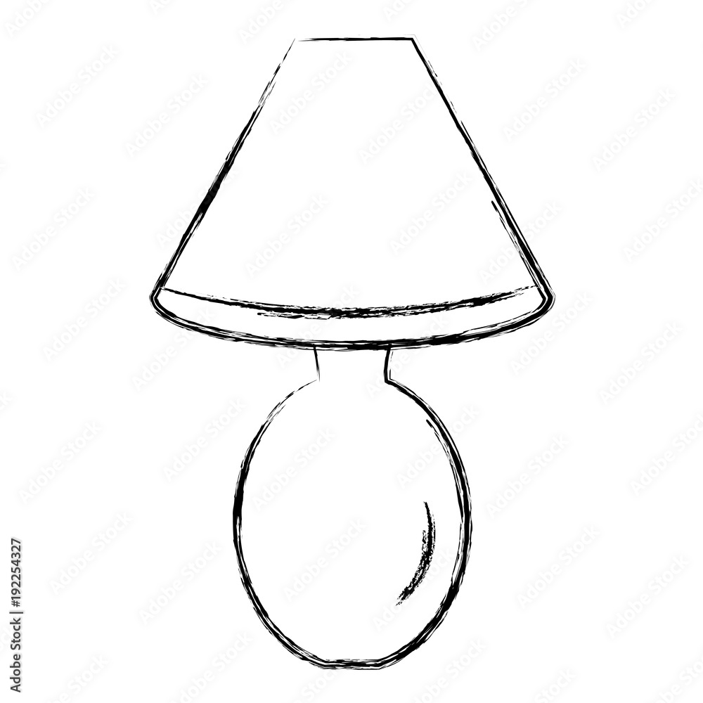 bedroom lamp isolated icon vector illustration design