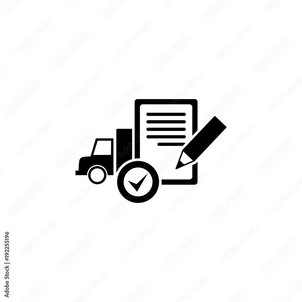 document check truck icon. Element of logistic for mobile concept and web apps. Icon for website design and development, app development. Premium icon document check truck icon. Element of logistic for mobile concept and web apps. Icon for website design and development, app development. Premium icon