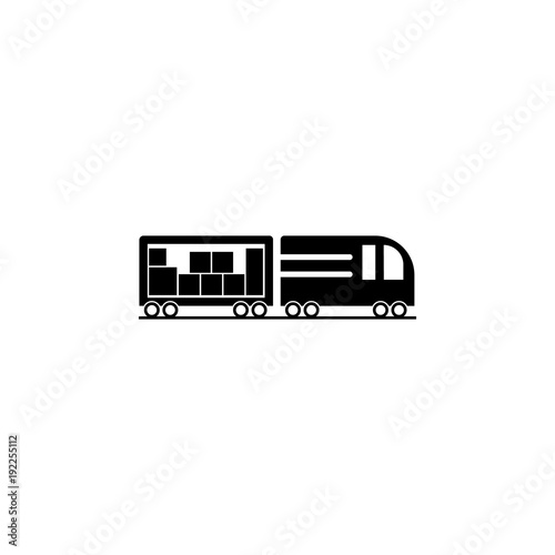 trailer brings packing boxes icon. Element of logistic for mobile concept and web apps. Icon for website design and development, app development. Premium icon
